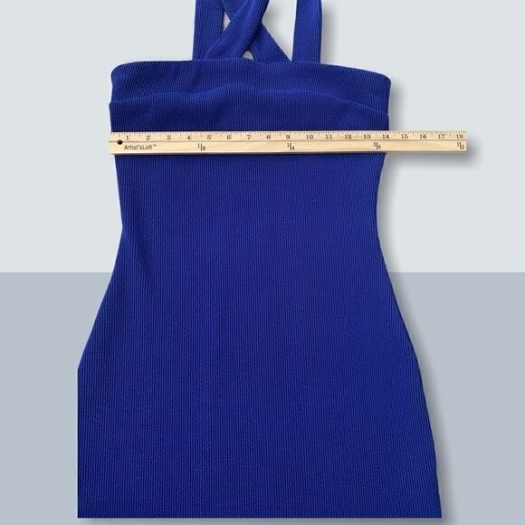 Medium Royal Blue Marciano Bodycon Dress - Picture 3 of 5